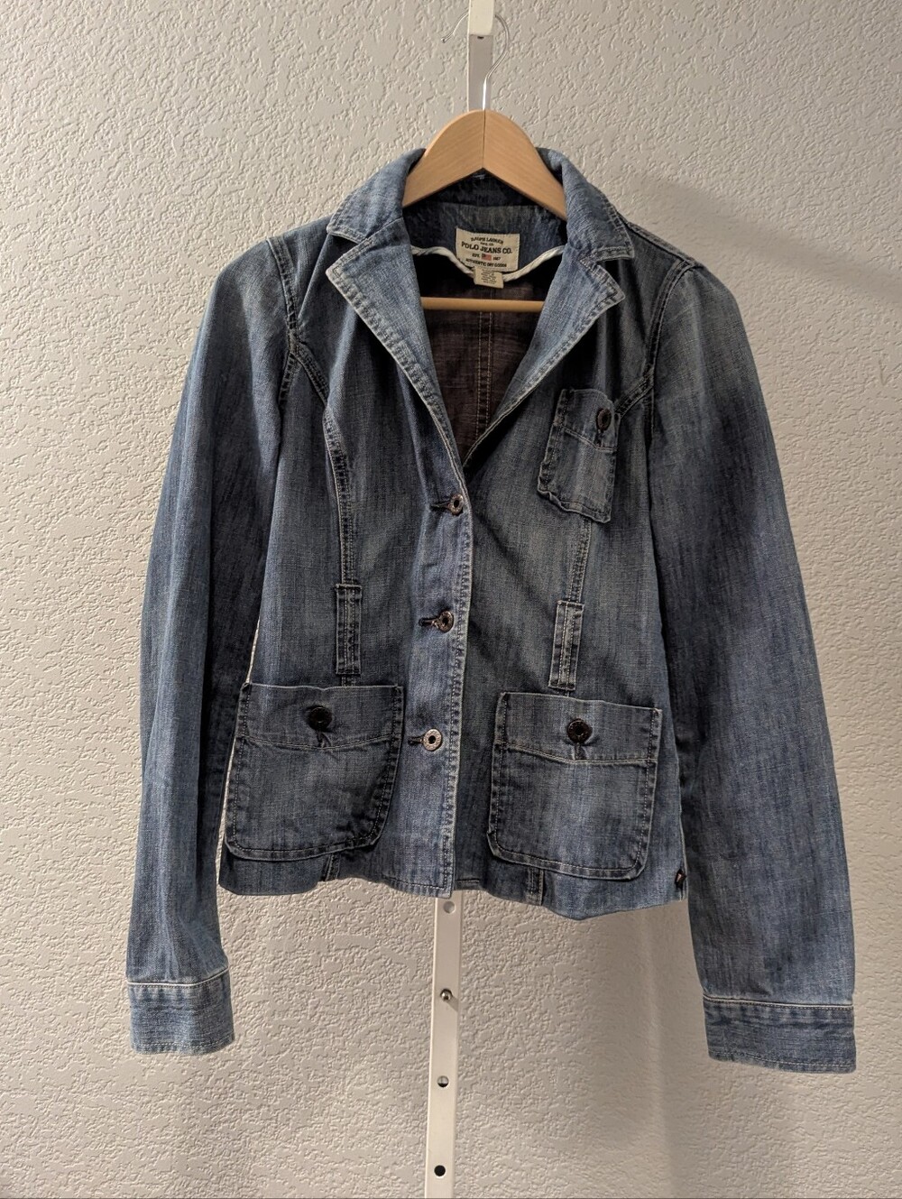 Vintage Polo Jeans Co. Ralph Lauren Denim Blazer - Small